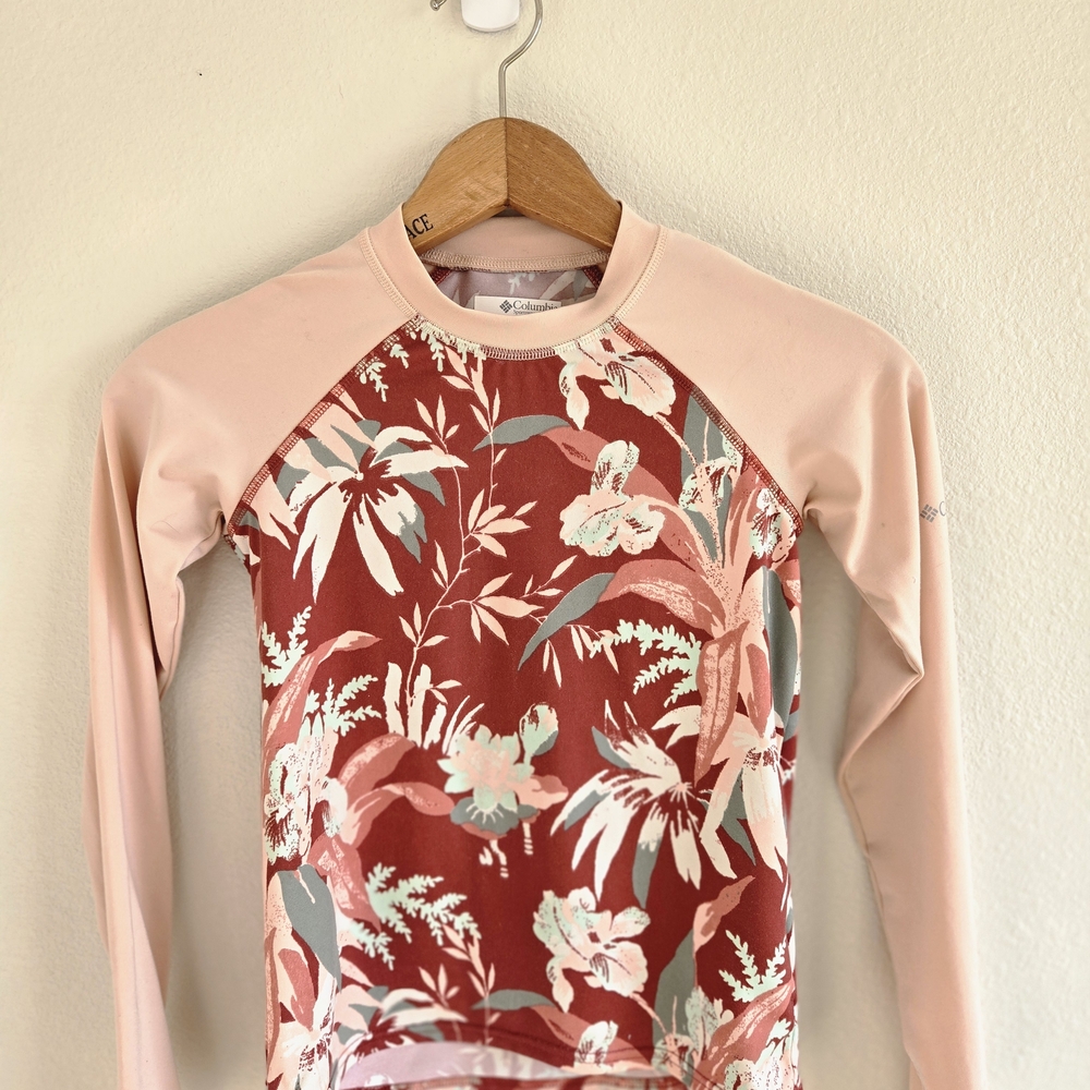 Columbia Floral Rash Guard Top - Picture 2 of 7